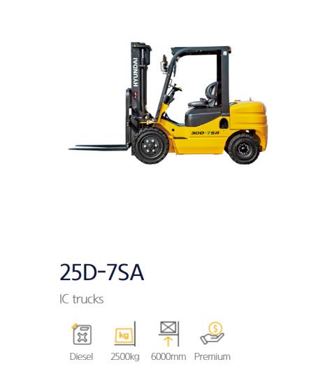 Xe nâng Diesel tải trọng 2000-3500kg - Công Ty TNHH Một Thành Viên Thương Mại Toàn Cầu Han